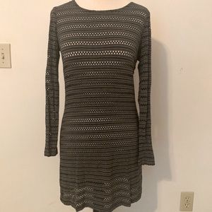 Only Hearts Gray and Black Dress, S